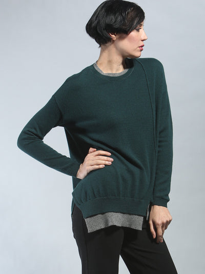 Two-fer Crewneck Sweater