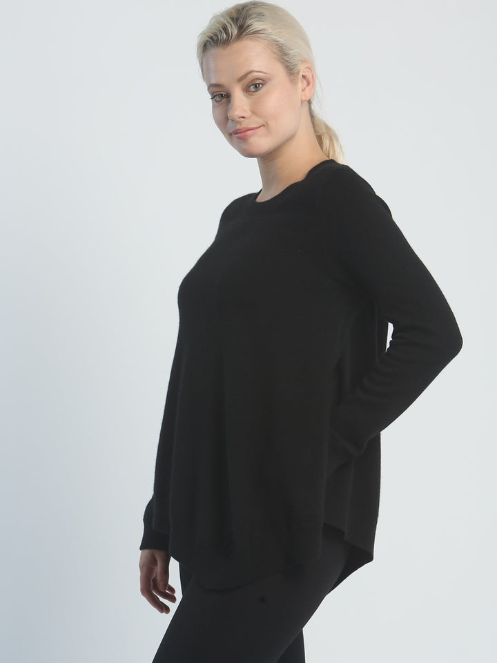 Side Split Crewneck