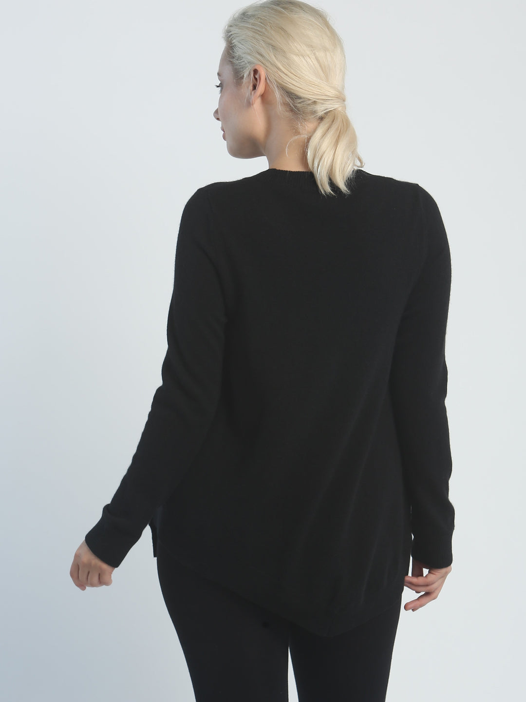 Side Split Crewneck