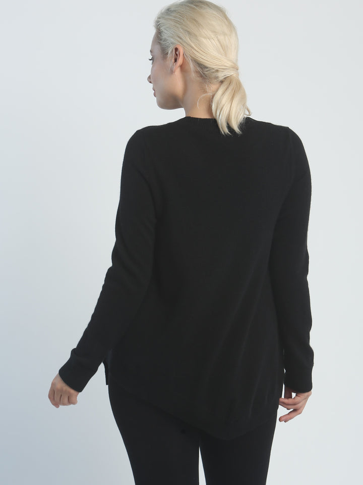 Side Split Crewneck