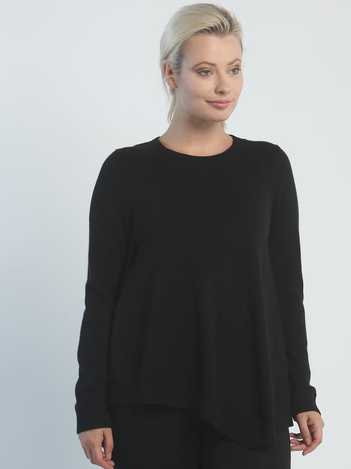 Side Split Crewneck