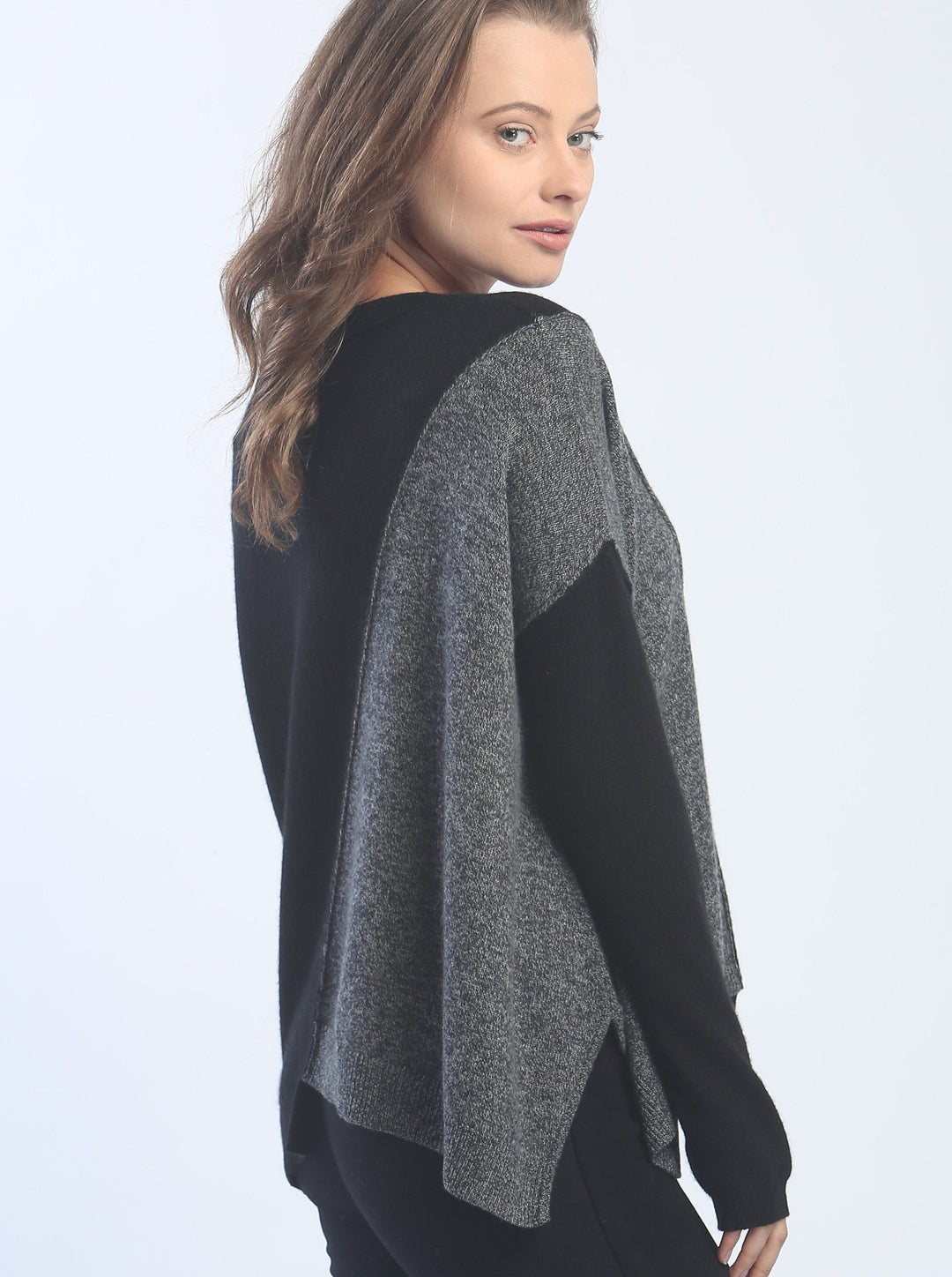 Color Block V Neck
