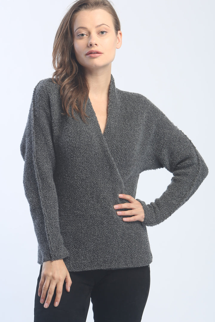 Textured Cross Pullover