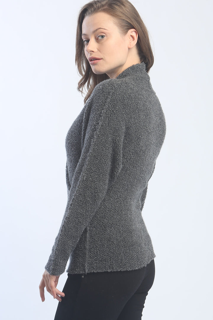 Textured Cross Pullover