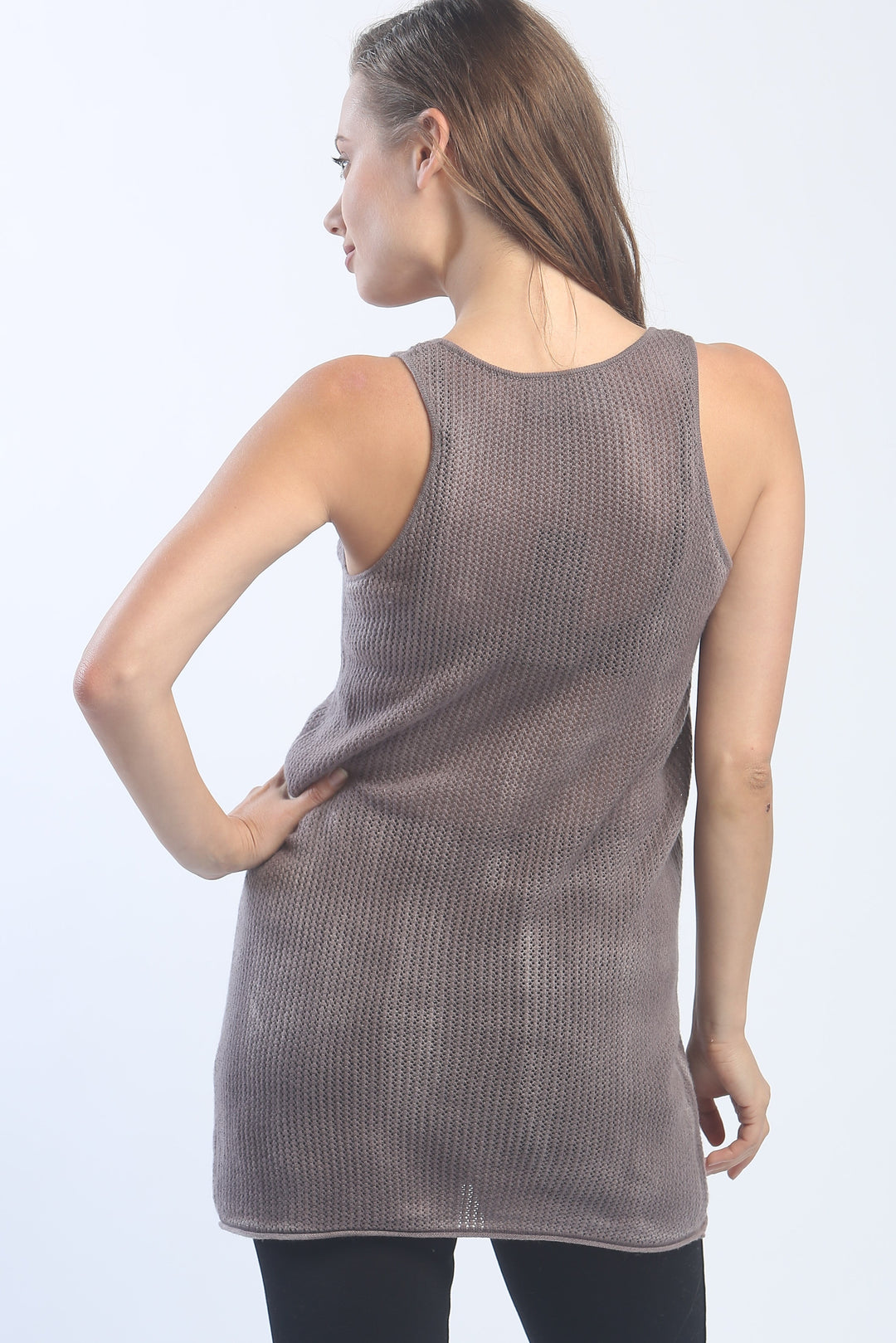 Hand Painted Novelty Stitch Tunic Tank