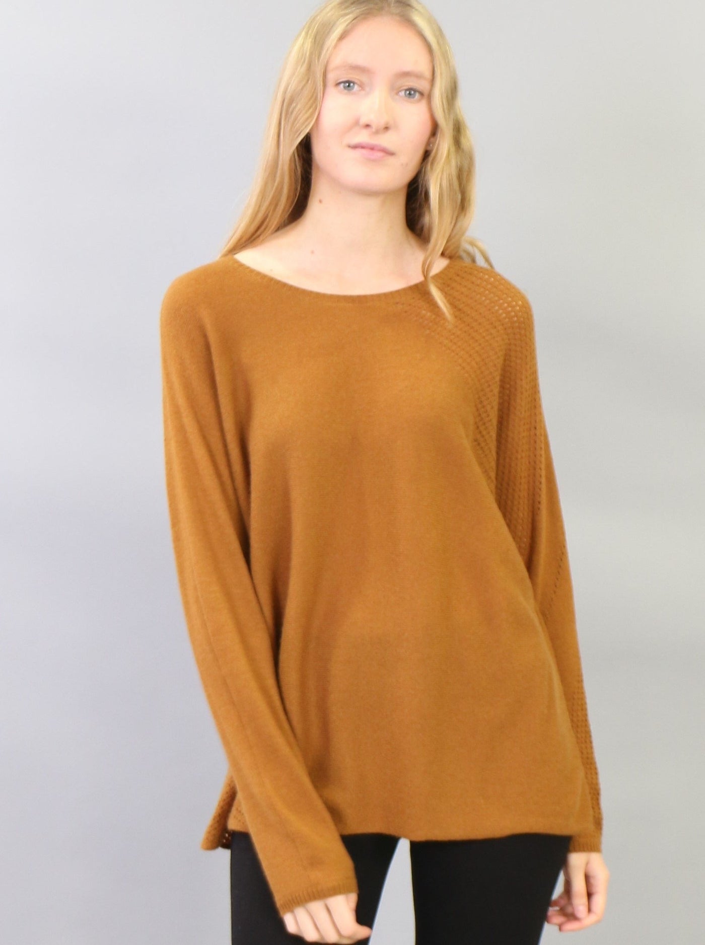 Pointelle Accented Pullover