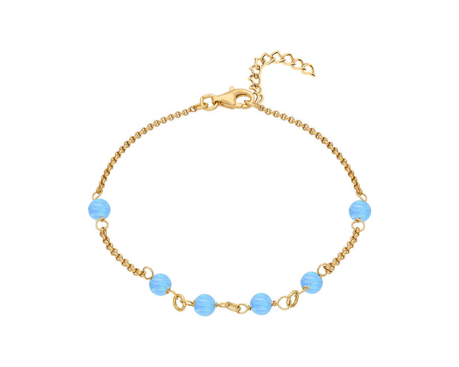 Multi Station Blue Opal Bracelet