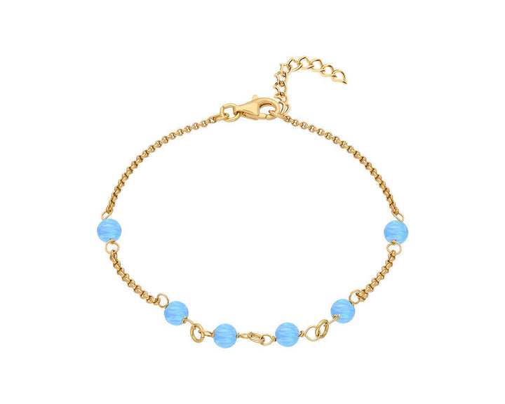 Multi Station Blue Opal Bracelet