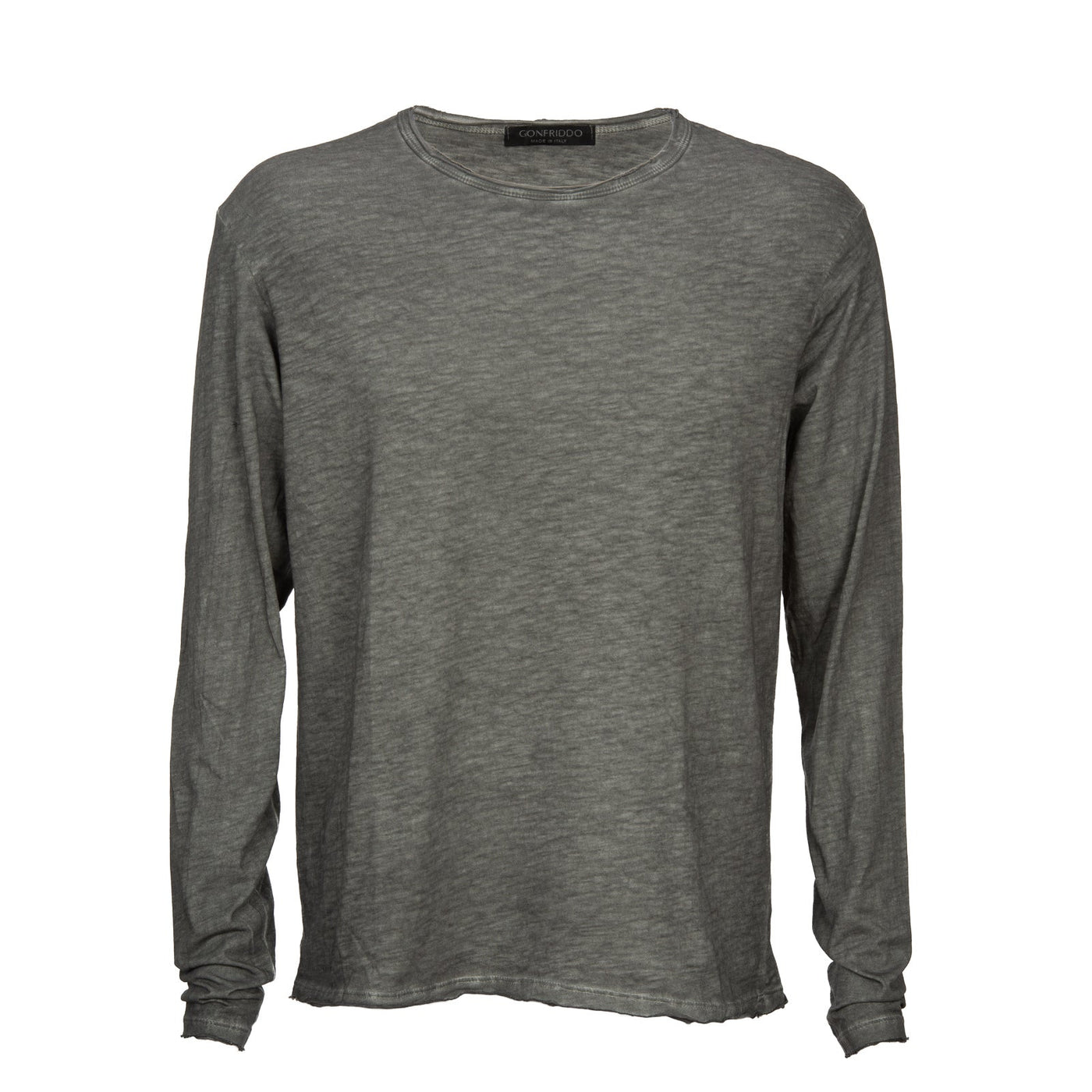 100% Cotton Roll Neck Cold Dyed T-Shirt (L/S)