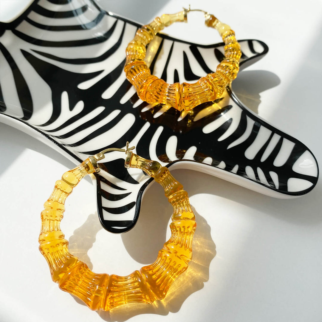 Honey Bamboo Hoops