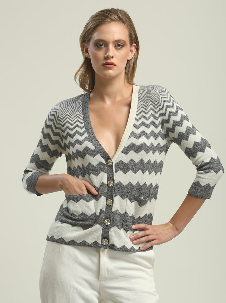 Zig Zag Cardigan