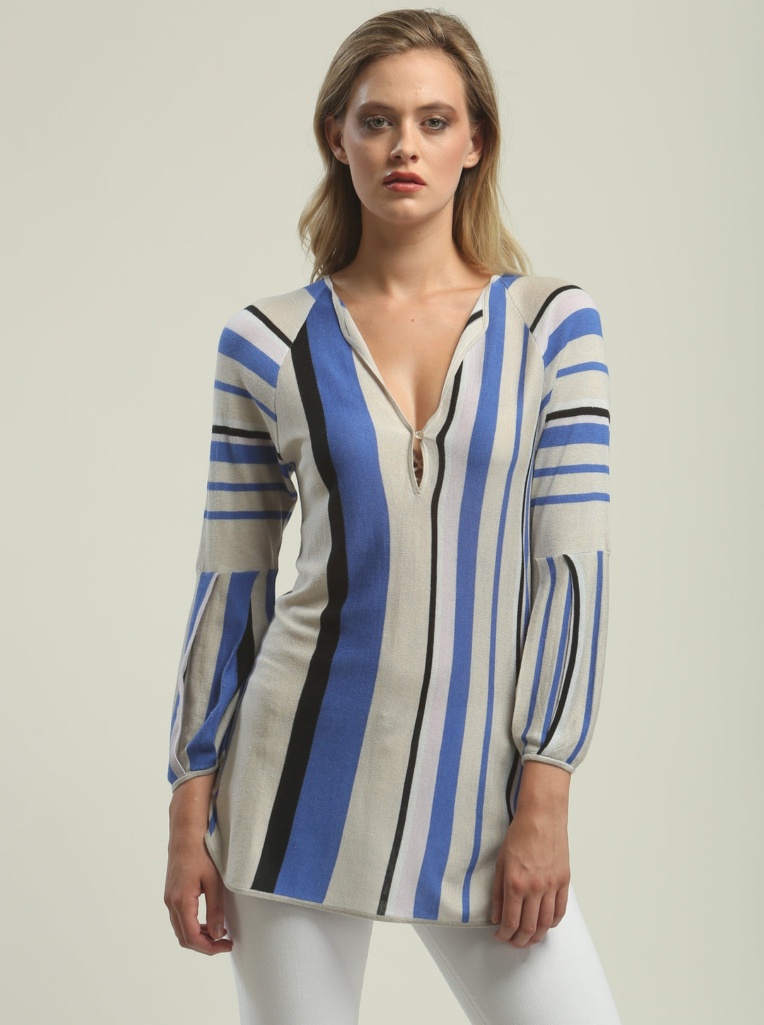 Multi-Color Stripe Tunic