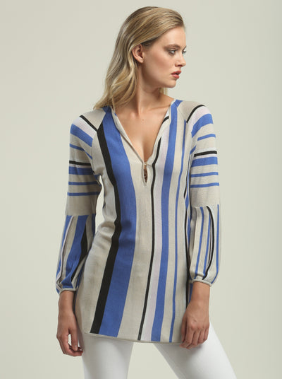 Multi-Color Stripe Tunic