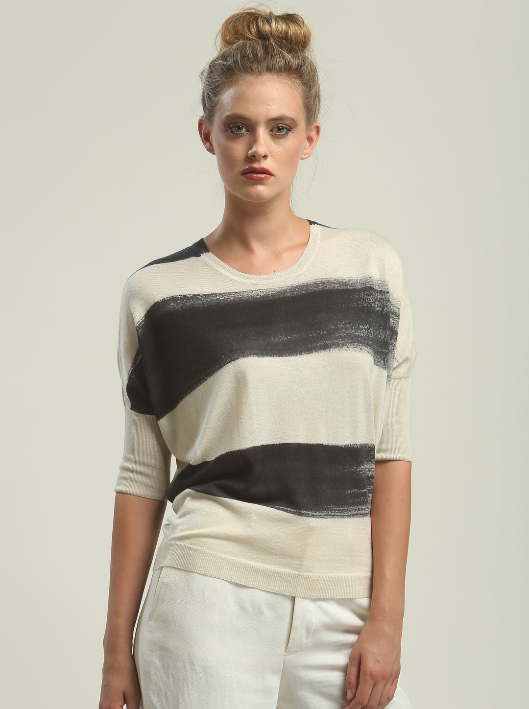 Hand Painted Batwing Pullover