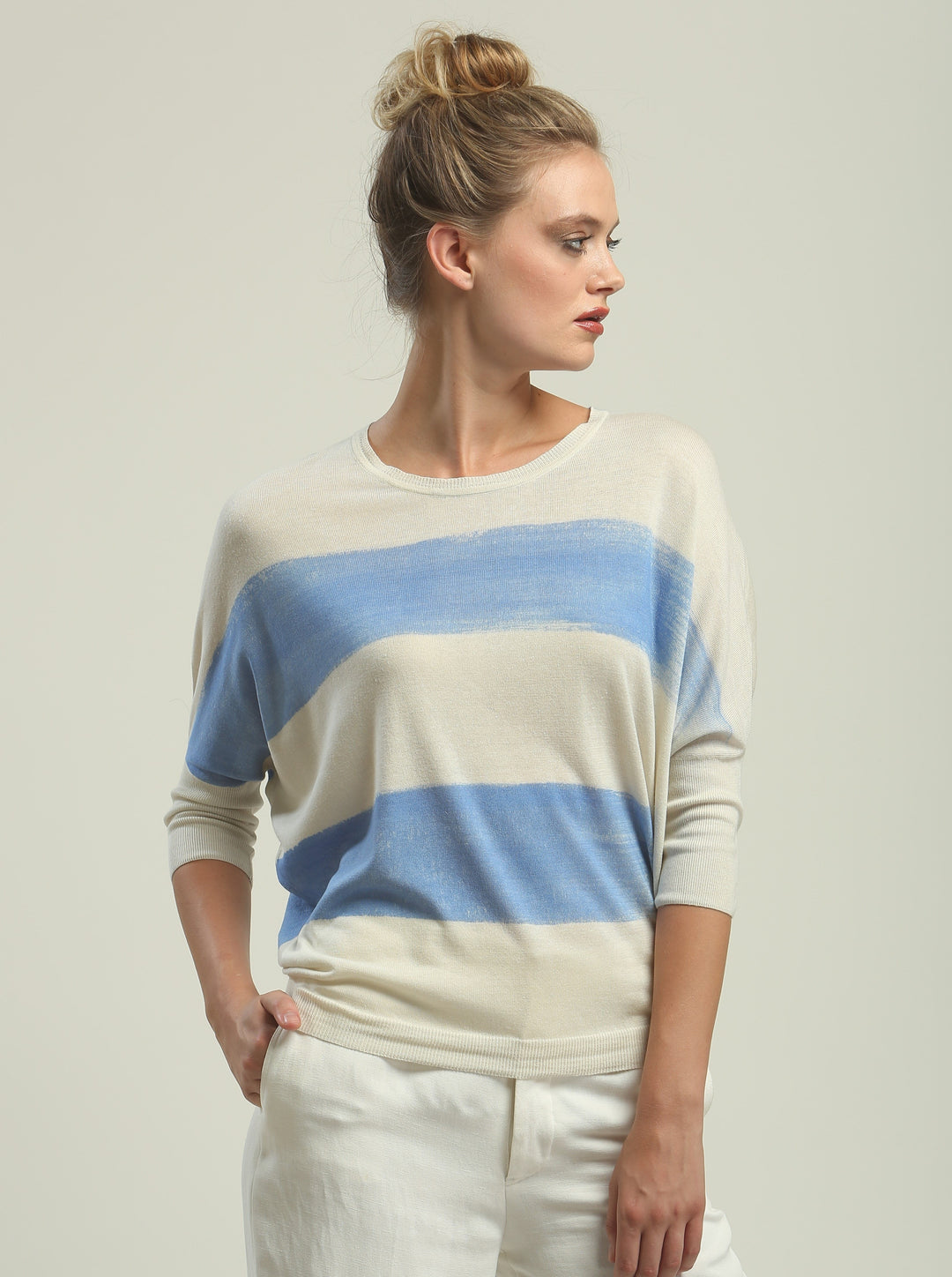 Hand Painted Batwing Pullover