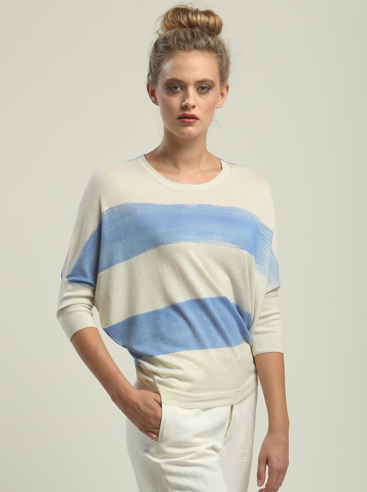 Hand Painted Batwing Pullover