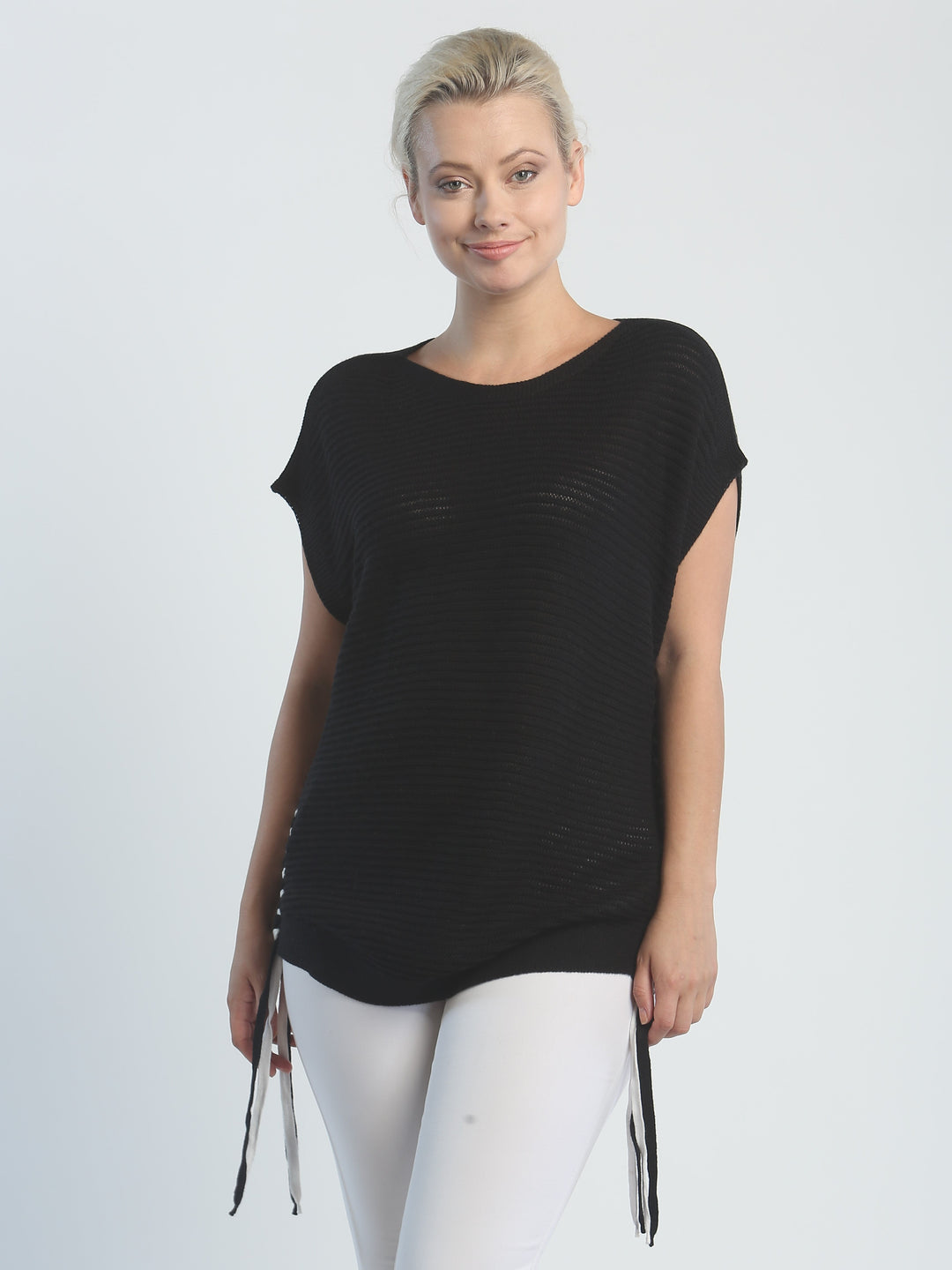 Lace-Up Sleeveless Pullover