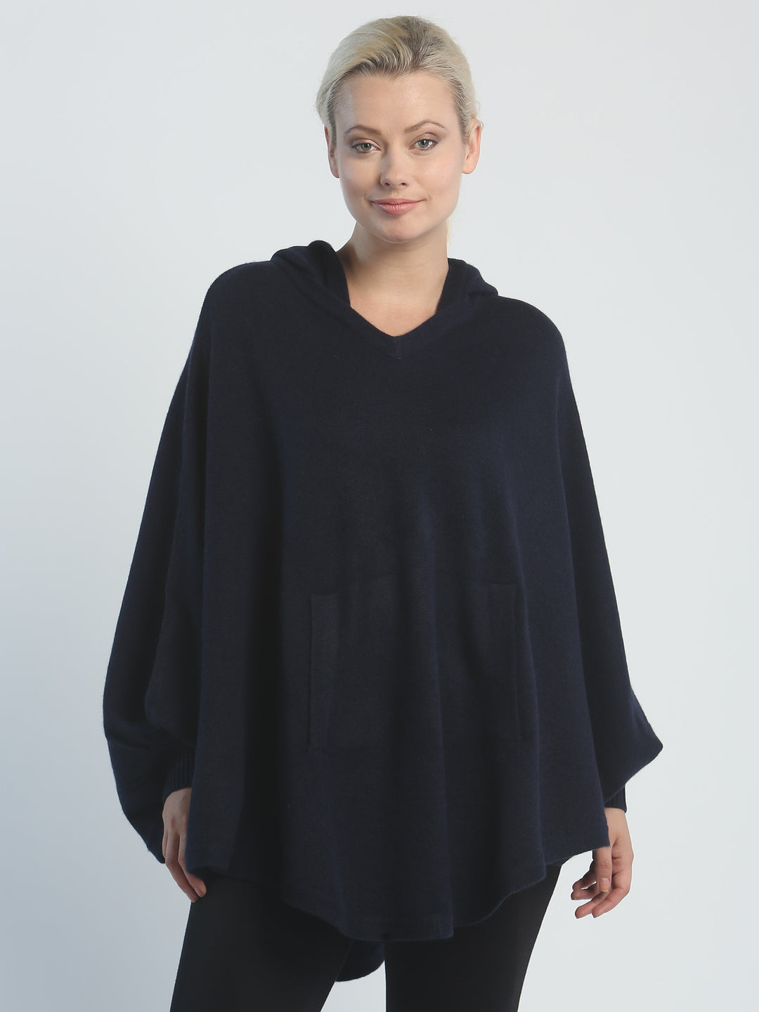 Kangaroo Pocket Hooded Poncho