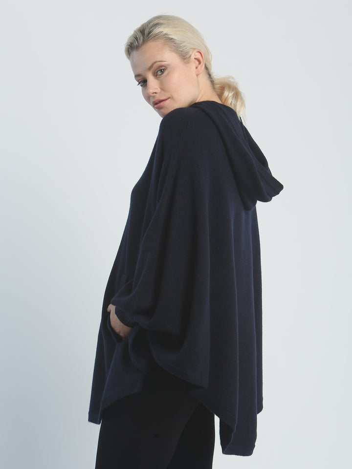 Kangaroo Pocket Hooded Poncho