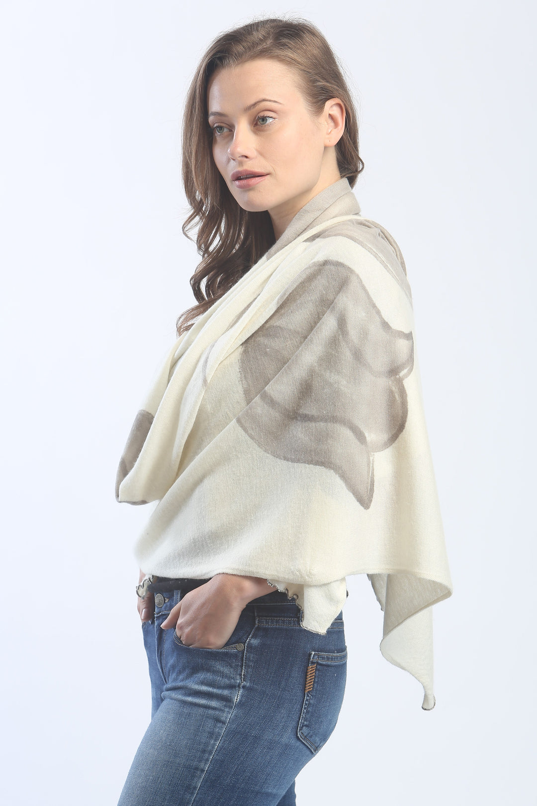 Hand Painted Tulip Shawl