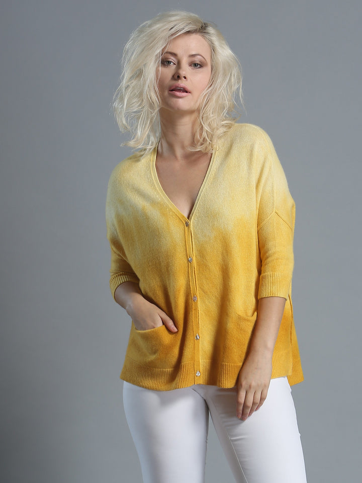 Hand Dye Slouchy Cardigan