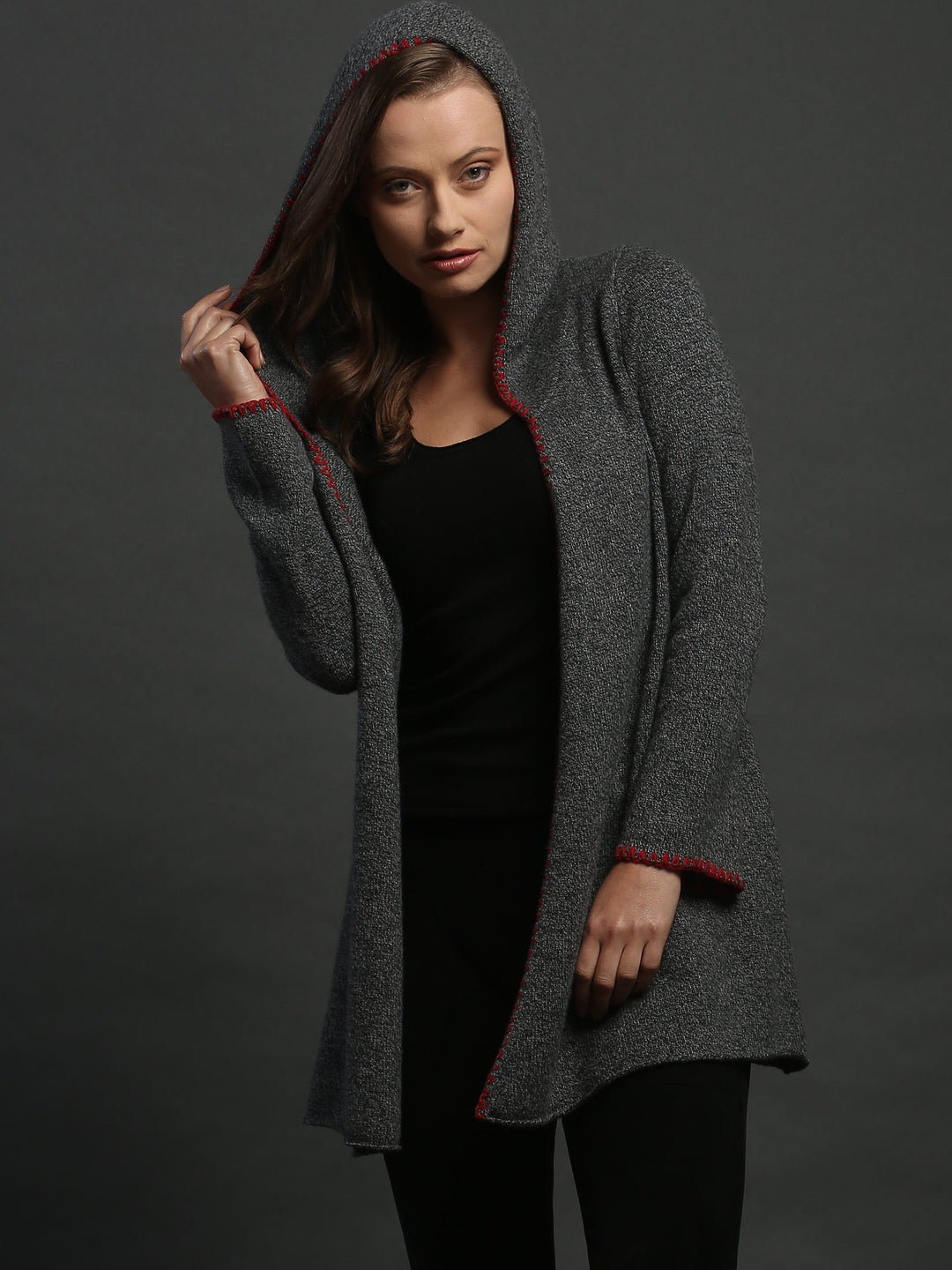 Love &amp; Beautiful Contrast Stitched Hoodie