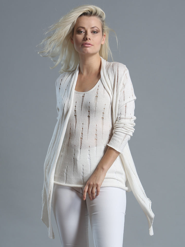 Novelty Stitch Open Front + Novelty Stitch Shell
