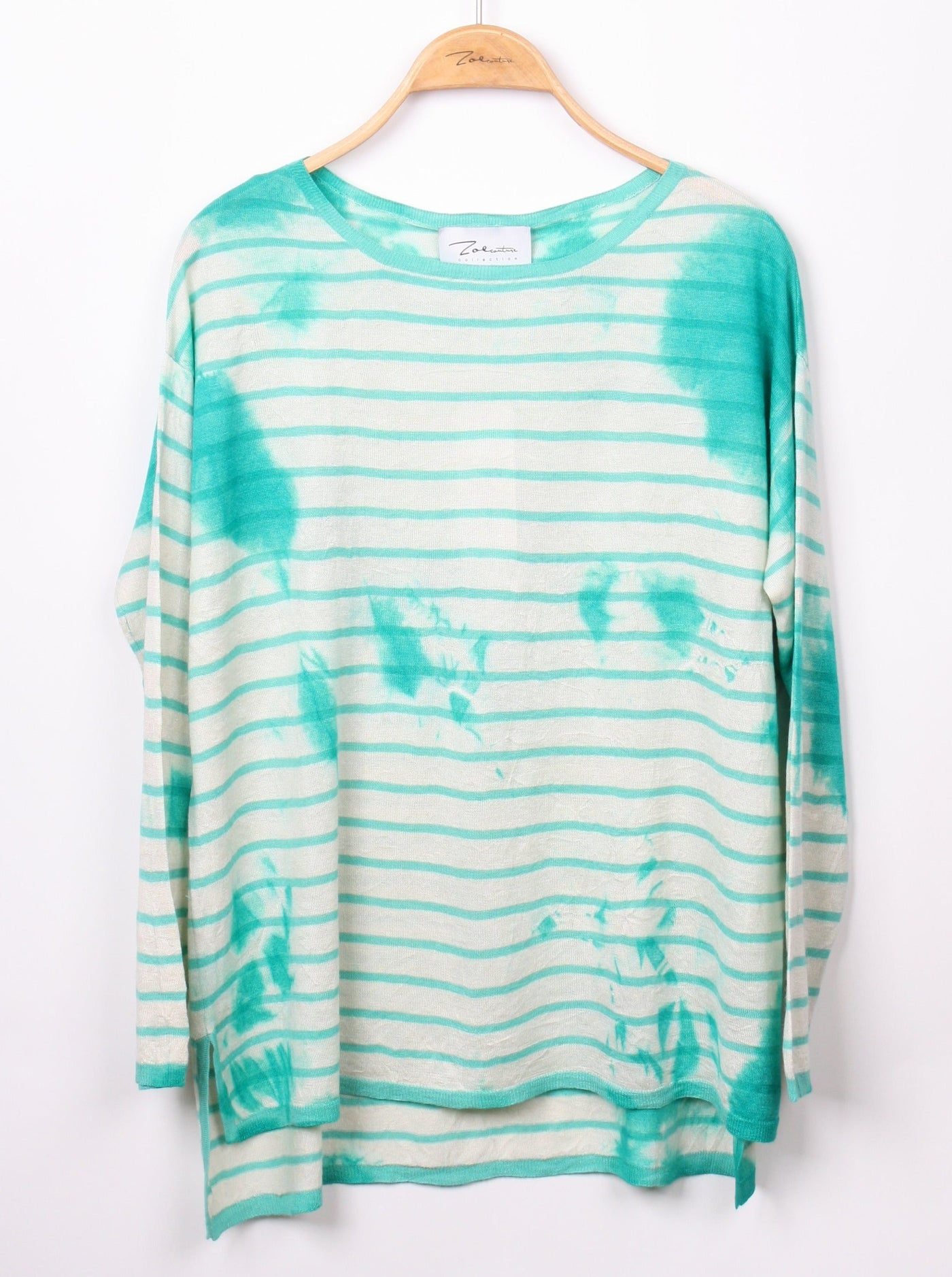 Hand Dyed Stripe Pullover