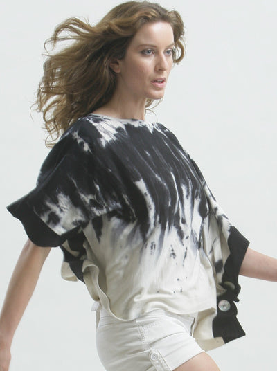 Hand Painted Square Poncho Tee