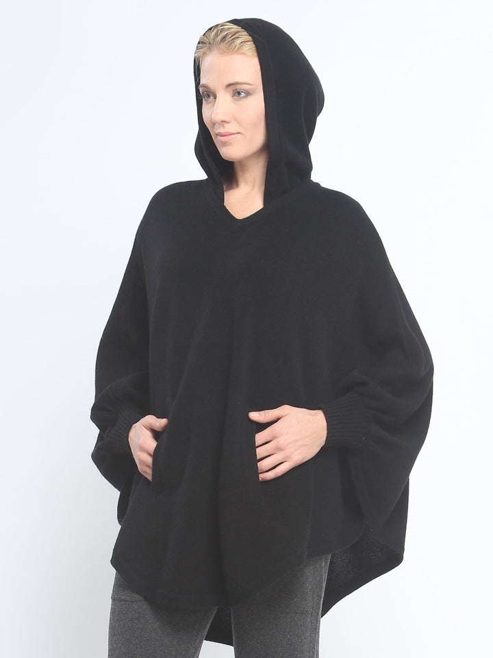 Kangaroo Pocket Hooded Poncho