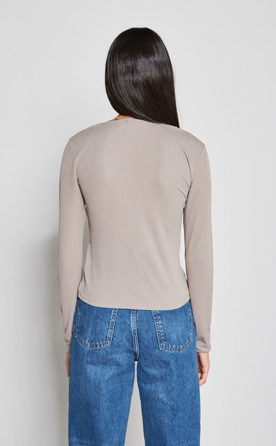 Long Sleeve Scoop Neck Top