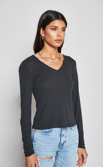 Long Sleeve Scoop Neck Top