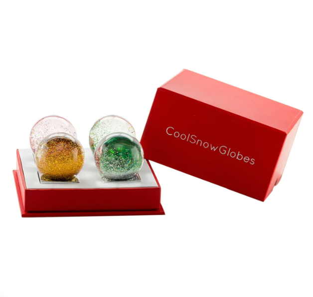 Mini Jewels Set of Four Snow Globes