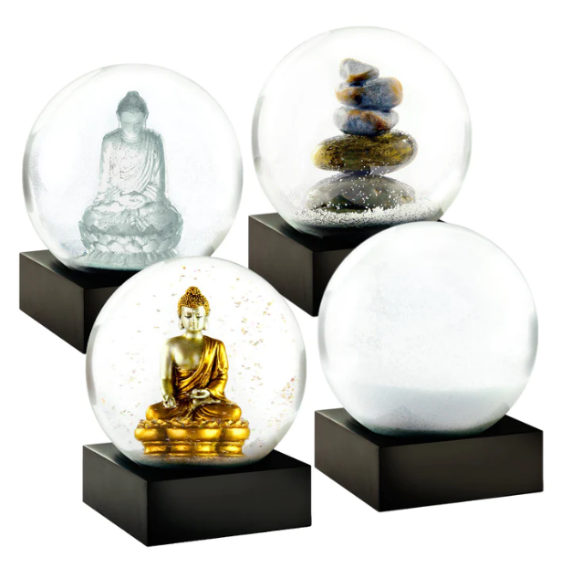 Mini Zen Set of Four Snow Globes