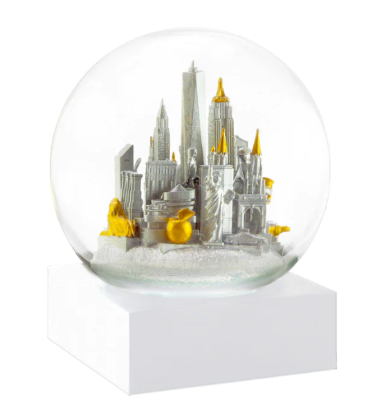 NYC Silver Snow Globe