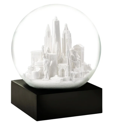 NYC White Snow Globe