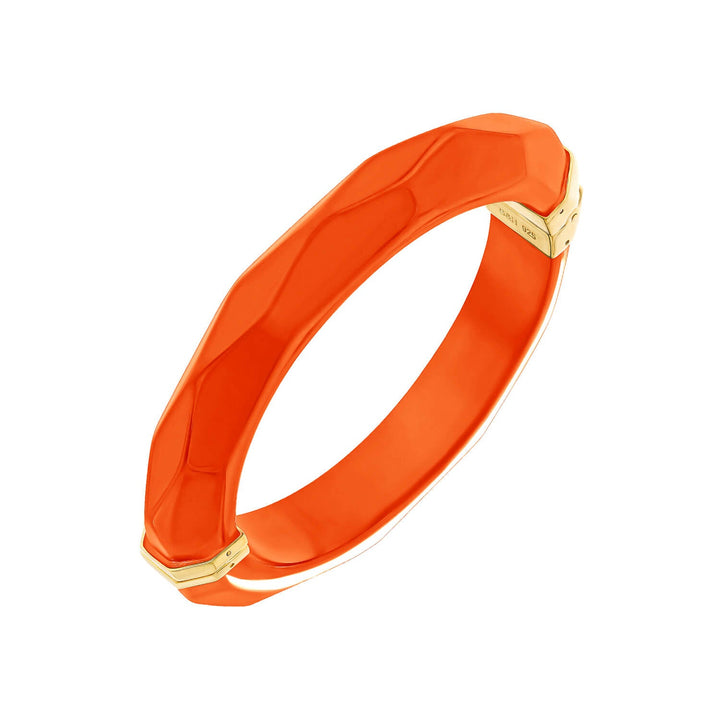 Thin Faceted Lucite Bangle FIESTA