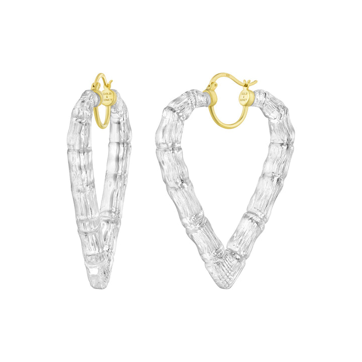 Heart Bamboo Hoops