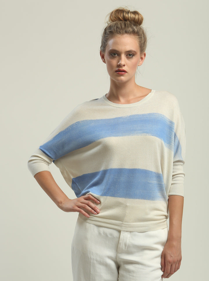 Hand Painted Batwing Pullover