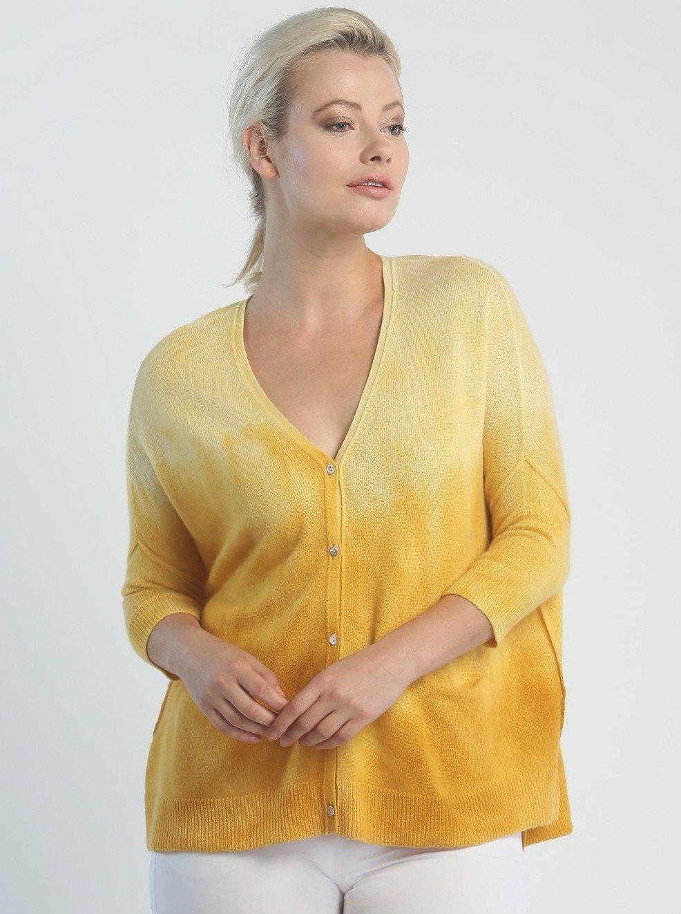 Hand Dye Slouchy Cardigan
