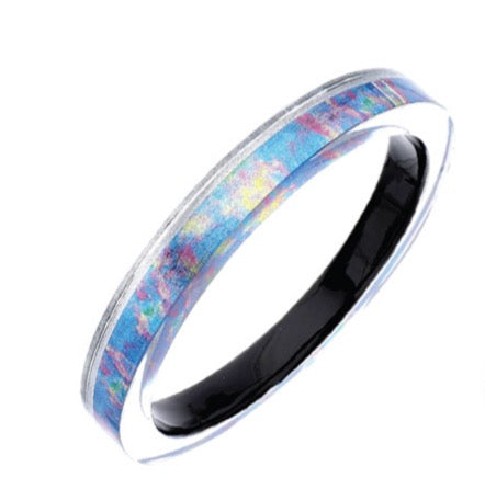 BF68448 - 8mm Flat Slip On Printed Bangle