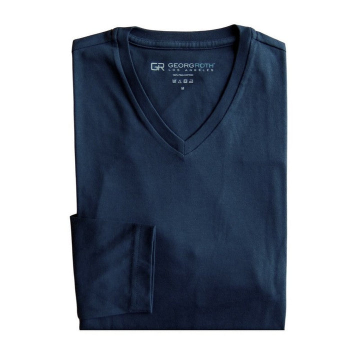 Georg Roth | Long Sleeve V-Neck Navy