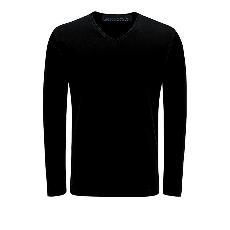Georg Roth | Long Sleeve V-Neck Black