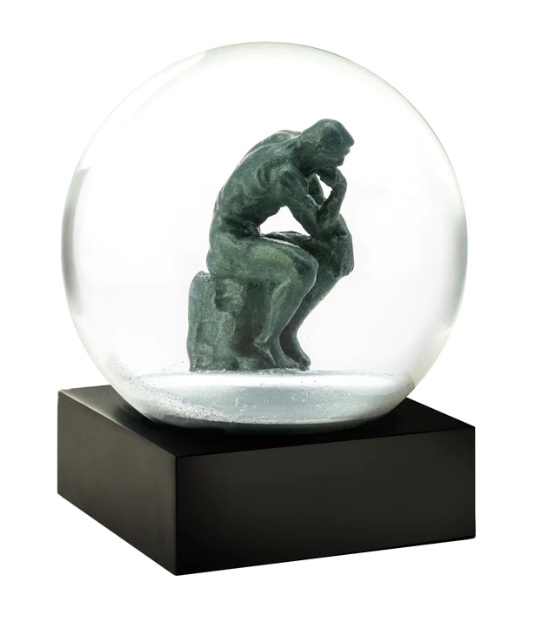 The Thinker Snow Globe