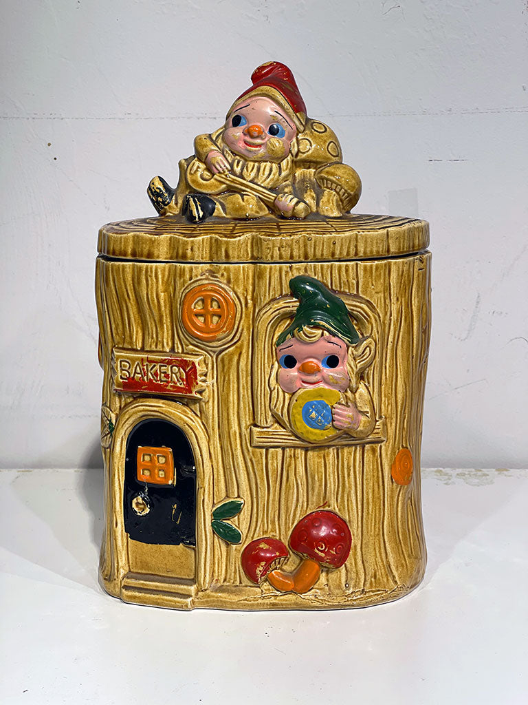 Vintage Elf Bakery Cookie Jar