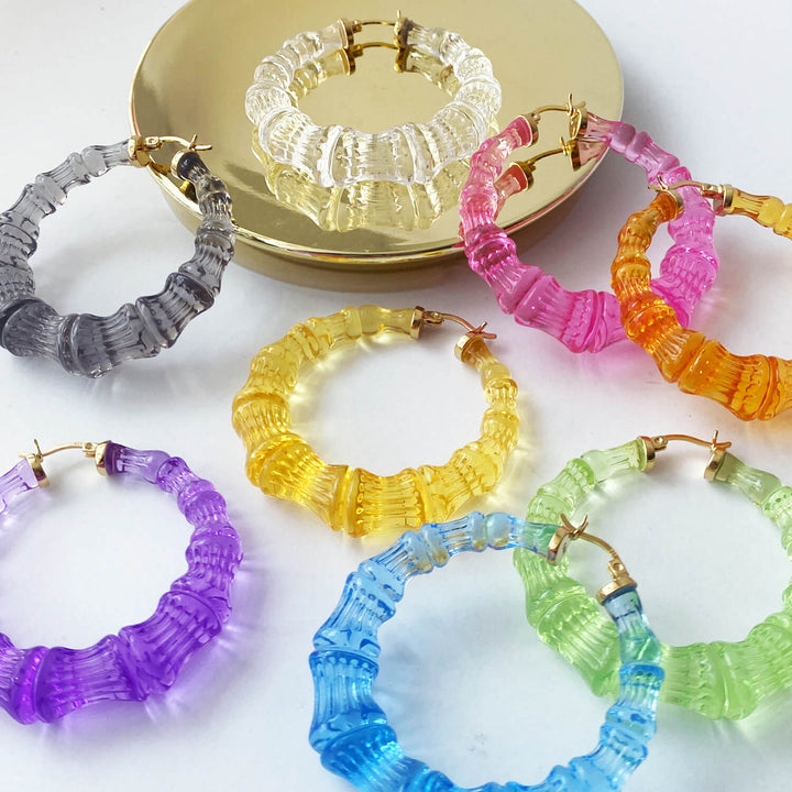 Colorful Bamboo Hoops