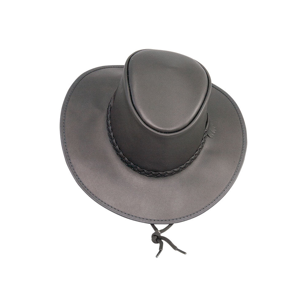 Crusher Outback Leather Hat