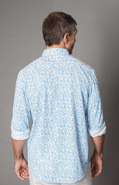 NEW! Five-O Long Sleeve Floral Shirt, back- Buki