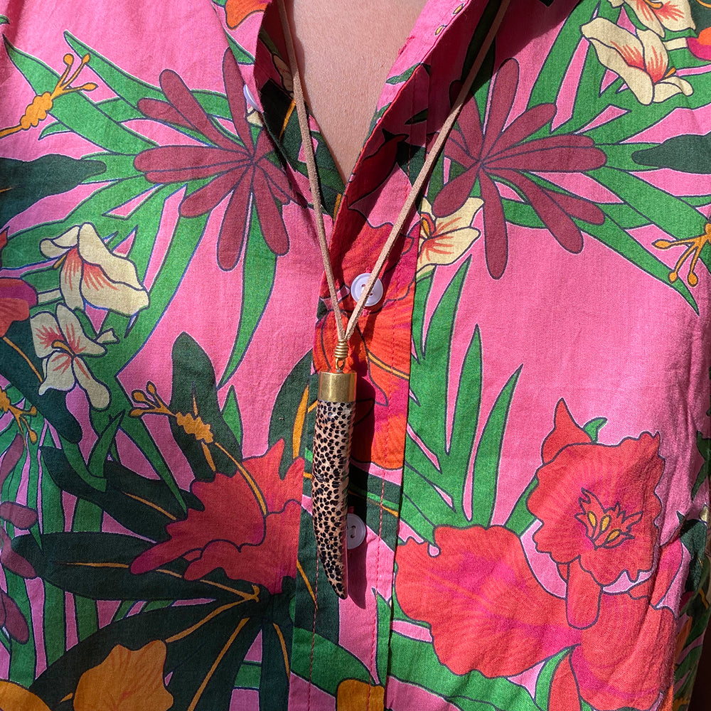 Talisman Horn Necklace - Palm