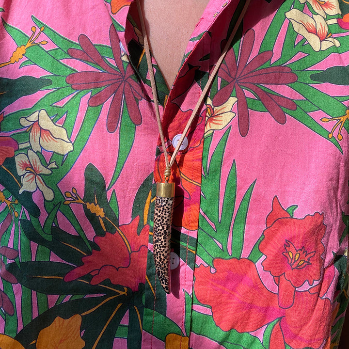 Talisman Horn Necklace - Palm